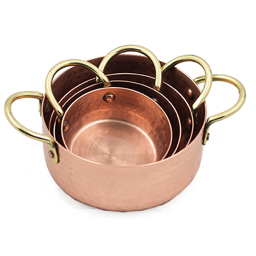 S4 Copper Measuring Cup ss Hndl