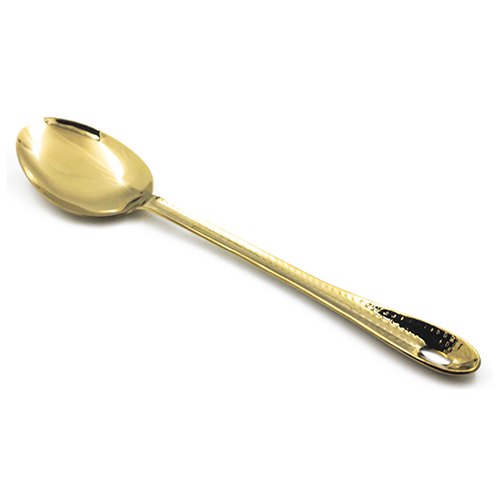 KITCHEN TOOL SOLID SPOON PVD Gold HANDLE HAMMERED KITCHEN TOOL SOLID SPOON PVD Gold HANDLE HAMMERED