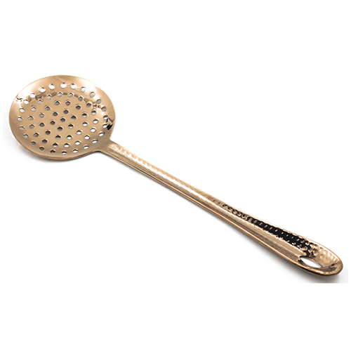 KITCHEN TOOL SKIMMER PVD ROSEGold HANDLE HAMMERED