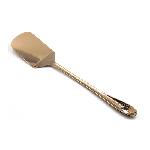 KITCHEN TOOL SOLID TURNER PVD ROSEGold HANDLE HAMMERED